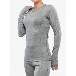 Bluza termoaktywna damska Sensor Merino Bold Tee LS. Szare bluzy bez kaptura damskie Sensor. Za 377.99 zł.
