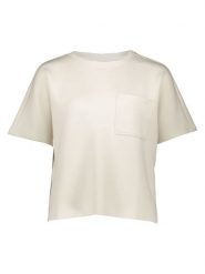 MOSS COPENHAGEN Koszulka "Harissa Ima" w kolorze beżowym rozmiar: L/XL. Brązowe bluzki damskie MOSS COPENHAGEN, l, bez wzorów, z wiskozy, klasyczne, bez kołnierzyka, bez ramiączek. Za 117.73 zł.