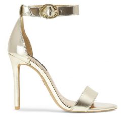 Sandały Nine West. Żółte sandały damskie Nine West, bez wzorów, bez obcasa, na szpilce. Za 137.99 zł.