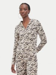 Juicy Couture Bluza JCDIJ126960A Beżowy Regular Fit. Brązowe bluzy bez kaptura damskie Juicy Couture, l, z syntetyku. Za 449.99 zł.