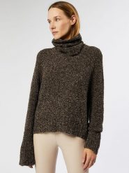 Rodier Sweter w kolorze brązowym rozmiar: L. Brązowe golfy damskie Rodier, l, bez wzorów, z wełny, bez ramiączek. Za 221.36 zł.