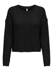 ONLY Sweter w kolorze czarnym rozmiar: M. Czarne swetry klasyczne damskie Only, m, bez kołnierzyka. Za 100.99 zł.