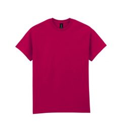 Ultra Bawełniana Koszulka Unisex Dla Dorosłych. Czerwone bluzki damskie Gildan, xl, bez wzorów, z bawełny, bez kołnierzyka. Za 46.99 zł.