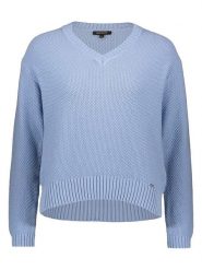More & More Sweter w kolorze błękitnym rozmiar: 38. Niebieskie swetry klasyczne damskie MORE & MORE, bez kołnierzyka. Za 86.99 zł.