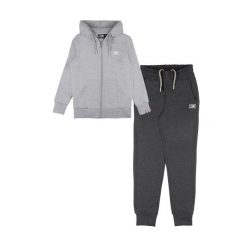 Leone 1947 Street Style Kinder Winter Trainingsanzug, Kapuze und Reißverschluss. Szare spodnie dresowe damskie LEONE 1947 APPAREL, bez wzorów, z bawełny. W wyprzedaży za 108.70 zł.