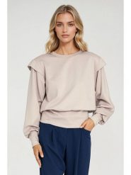 Nife Bluza w kolorze beżowym rozmiar: 42. Brązowe bluzy bez kaptura damskie Nife. Za 156.24 zł.