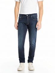 Replay Dżinsy "Grover" - Slim fit - w kolorze granatowym rozmiar: W34/L34. Niebieskie jeansy męskie Replay. Za 252.94 zł.