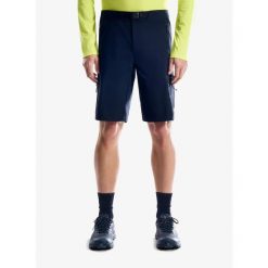 Spodenki turystyczne męskie Berghaus Hike Air Stretch Short. Czarne szorty męskie Berghaus, bez kołnierzyka. Za 335.49 zł.