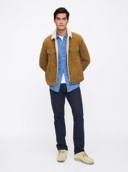 GAP Dżinsy - Regular fit - w kolorze granatowym rozmiar: W30/L32. Niebieskie jeansy męskie GAP. Za 79.03 zł.