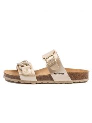 Billowy Klapki w kolorze złotym rozmiar: 37. Żółte klapki damskie Billowy, bez wzorów, bez obcasa. Za 130.99 zł.