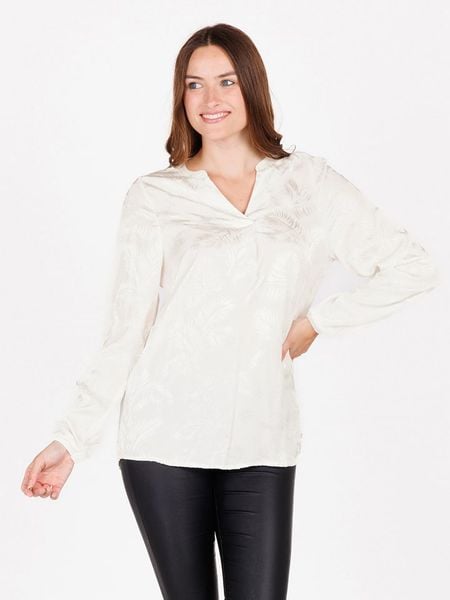 KEY LARGO Bluzka "Cocoa" w kolorze białym rozmiar: L. Białe bluzki damskie KEY LARGO, l, bez wzorów, bez kołnierzyka, bez ramiączek. Za 43.37 zł.