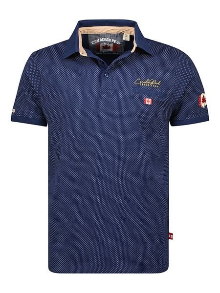 Canadian Peak Koszulka polo "Kingdomeak" w kolorze granatowym rozmiar: XXL. Niebieskie koszulki polo męskie Canadian Peak, xxl, bez wzorów, z bawełny, bez ramiączek. Za 105.14 zł.