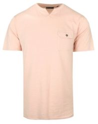 Męski T-Shirt (Koszulka) - Brave Soul - Morelowy z Kieszonką. Pomarańczowe t-shirty męskie Brave Soul, na lato, m, bez wzorów, z bawełny, bez kołnierzyka. Za 45.00 zł.