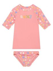 Roxy Komplet t-shirt i kąpielówki Roxy Dot ERLWR03328 Różowy. Czerwone koszulki dziewczęce Roxy, bez wzorów, z syntetyku, bez ramiączek. Za 179.99 zł.