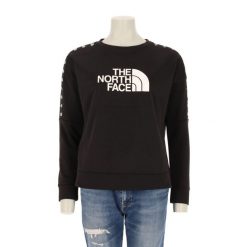 Second life - Damska czarna bluza TNF - Jak nowy. Czarne bluzy bez kaptura damskie The North Face. Za 127.76 zł.