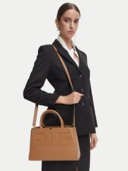Elisabetta Franchi Torebka BS-06A-66E2-V440 Brązowy jasny. Brązowe torebki klasyczne damskie Elisabetta Franchi, bez wzorów, bez dodatków. Za 1,879.00 zł.