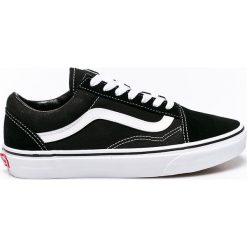 Vans - Tenisówki. Czarne trampki i tenisówki damskie Vans, bez wzorów, z gumy, bez zapięcia. Za 299.90 zł.