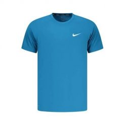 Koszulka sportowa męska Nike nessa586bl448xl. Niebieskie t-shirty sportowe męskie Nike, l, z materiału, bez ramiączek, na fitness i siłownię. Za 268.00 zł.