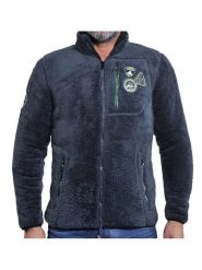 Peak Mountain Kurtka polarowa w kolorze granatowym rozmiar: S. Niebieskie kurtki męskie Peak Mountain, s, bez wzorów, z materiału, bez kaptura. Za 130.99 zł.