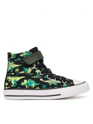 Converse Trampki Chuck Taylor All Star Easy-On Dinos A15899C Czarny. Czarne trampki i tenisówki chłopięce Converse, bez wzorów, z materiału, retro, bez zapięcia. Za 269.99 zł.