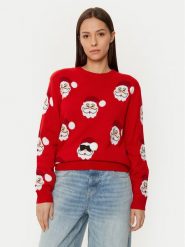Ysabel Mora Sweter 70028 Czerwony Regular Fit. Czerwone swetry klasyczne damskie ysabel mora, xl, z syntetyku, bez kołnierzyka. Za 129.99 zł.