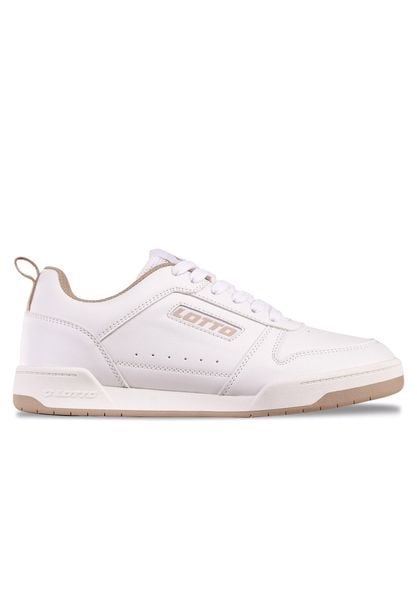 Buty męskie trampki sportowe Lotto TOCO BC. Białe trampki i tenisówki męskie Lotto, bez wzorów, z materiału, przed kostkę, bez zapięcia. Za 129.99 zł.