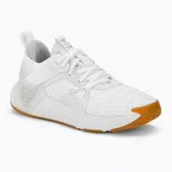 Buty treningowe damskie Under Armour Project Rock 6halo. Białe obuwie treningowe damskie Under Armour, na fitness i siłownię. Za 529.99 zł.