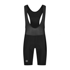 Spodenki rowerowe męskie Rogelli BASIC DE LUXE na szelkach. Czarne szorty męskie Rogelli, bez wzorów, sportowe. W wyprzedaży za 168.00 zł.