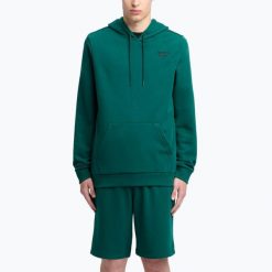 Bluza Reebok Identity Small Logo Hoodie. Zielone bluzy sportowe męskie REEBOK FITNESS, bez wzorów, sportowe, bez kołnierzyka, bez ramiączek. Za 159.99 zł.