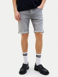 Jack & Jones Szorty jeansowe Rick 12269502 Szary Regular Fit. Szare szorty męskie Jack & Jones, z bawełny, bez kołnierzyka. Za 179.99 zł.