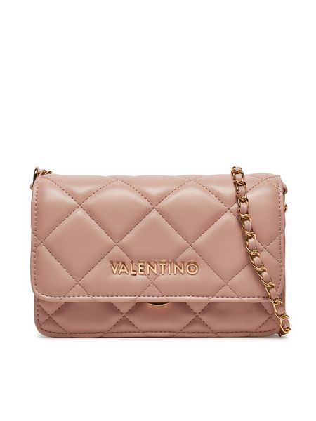 Valentino Torebka Ocarina VBS3KK52R Różowy. Czerwone listonoszki damskie Valentino, bez wzorów, ze skóry, bez dodatków. Za 309.99 zł.