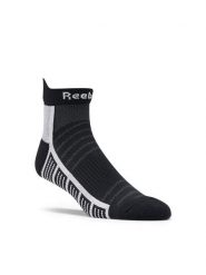 Reebok Skarpety krótkie Float Run U Ankle Socks HC1872 Czarny. Czarne skarpetki damskie Reebok, bez wzorów, z materiału. Za 39.99 zł.