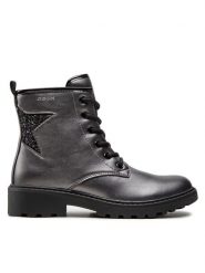 Geox Kozaki J Casey G. G J9420G 0NFEW C0062 S Srebrny. Szare kozaki dziewczęce Geox, bez wzorów, ze skóry, bez obcasa. Za 349.99 zł.