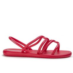 Sandały damskie Ipanema 27135 MEU SOL SANDAL AD. Czerwone sandały damskie Ipanema, bez wzorów, z materiału, bez obcasa. Za 65.00 zł.