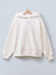 LeGer Bluza "Talea" w kolorze kremowym rozmiar: 40. Brązowe bluzy z kapturem damskie LeGer, z bawełny. Za 248.58 zł.