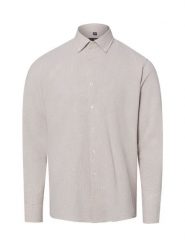 Nils Sundström koszula casual z lnem Mężczyźni Modern Fit Bawełna beżowy, L. Brązowe koszule męskie Nils Sundström, l, bez wzorów, z bawełny, bez kołnierzyka, bez ramiączek. Za 179.95 zł.