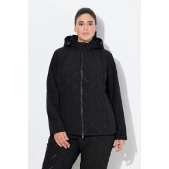 Damskie Kurtka softshellowa pikowana HYPRAR hydrofobowa kaptur. Czarne kurtki damskie Ulla Popken, plus size, bez wzorów, z materiału, bez kaptura. Za 429.99 zł.
