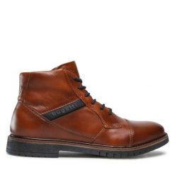 Kozaki Bugatti. Brązowe buty zimowe męskie Bugatti, bez zapięcia. Za 469.99 zł.