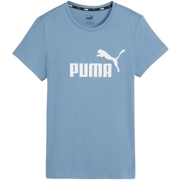 T-shirt Damski Logo ESS. Niebieskie t-shirty damskie Puma, s, bez wzorów, bez kołnierzyka. Za 128.99 zł.
