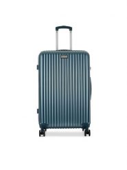 Semi Line Walizka duża T5955-3 Granatowy. Niebieskie walizki Semi-line, bez wzorów, z tworzywa sztucznego, duże. Za 359.99 zł.