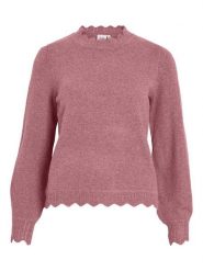 Vila Sweter "Vinikolina" w kolorze jasnoróżowym rozmiar: XL. Różowe golfy damskie Vila, xl, bez kołnierzyka. Za 129.95 zł.