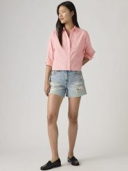 Levi's Bluzka "Harlie" w kolorze jasnoróżowym rozmiar: L. Różowe bluzki damskie Levi's, l, bez wzorów, z bawełny, bez kołnierzyka, bez ramiączek. Za 157.32 zł.