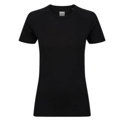 Koszulka merino damska Inov-8 Merino Short Sleeve T-Shirt. Czarne bluzki sportowe damskie Inov-8, bez wzorów, bez ramiączek. Za 193.99 zł.