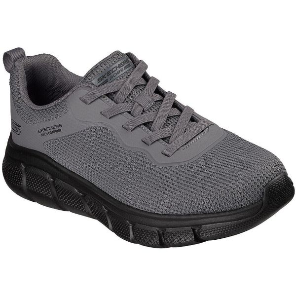Buty sportowe męskie Skechers Bobs B Flex arch Comfort Edge. Szare buty fitness męskie Skechers, z materiału, bez zapięcia. Za 390.00 zł.