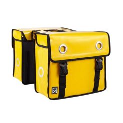 Podwójna torba na bagażnik z materiału wodoodpornego Willex 40 L. Żółte torebki klasyczne damskie willex, bez wzorów, bez dodatków. Za 412.00 zł.