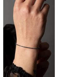 Lodie Silver Bransoletka z cyrkoniami rozmiar: onesize. Czarne bransoletki damskie Lodie Silver, metalowe. Za 19.95 zł.