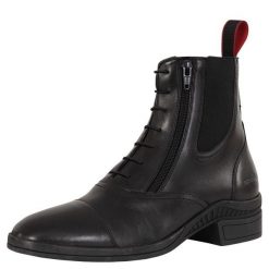 Buty jeździeckie z bocznym i sznurowanym zapięciem Premiere Vernon. Czarne buty wizytowe męskie PREMIERE, z gumy, bez zapięcia. Za 390.70 zł.