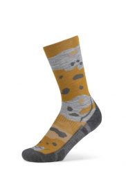 Skarpety turystyczne Buff Merino LIghtweight Crew Sock LWC2. Żółte skarpetki damskie Buff, bez wzorów, z elastanu. Za 129.90 zł.