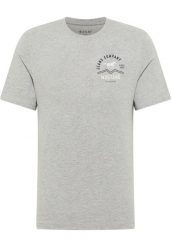 Męski T-Shirt Mustang Style Alex Mid Grey Mélange 1018307 4140. Szare t-shirty męskie Mustang, m, bez wzorów, bez kołnierzyka. Za 79.99 zł.