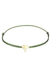 Elli Damska zawieszka z palmą i czarnym nylonem wykonany ze srebra próby 925 Sterling Silver, pozłacana Bransoletki 1 ct Damski. Czarne bransoletki damskie Elli, pozłacane. Za 203.99 zł.